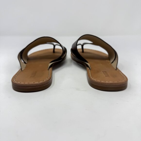Alohas Eugene Sandals Women’s EU 37 US 7 Brown Leather Strappy Thong Flat - Picture 7 of 12